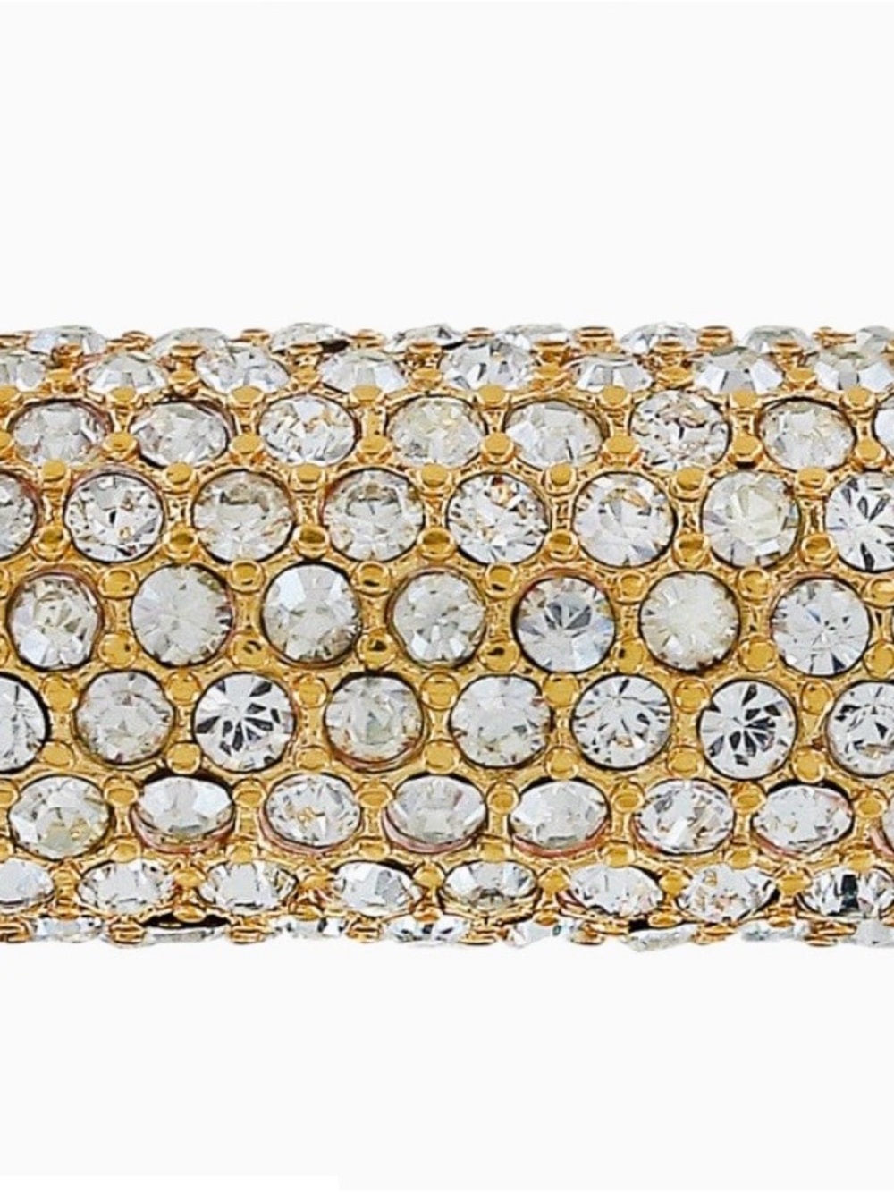 Brighton glitter long bead in yellow gold